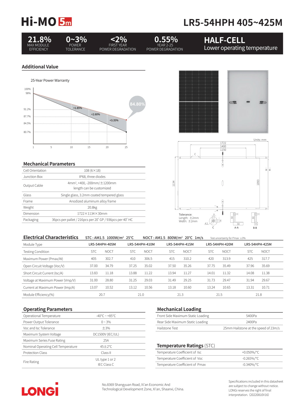 400W Solar PV Panel 500W Mono Pvt Hybrid Solar Panel 500 W