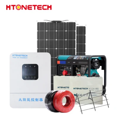 Htonetech off Grid 3000 Système Solaire Fabrication Chine 13kw Mono Cristallin Panneau Solaire 150W Pas Cher Générateur Diesel Système Pvt Hybride Solaire